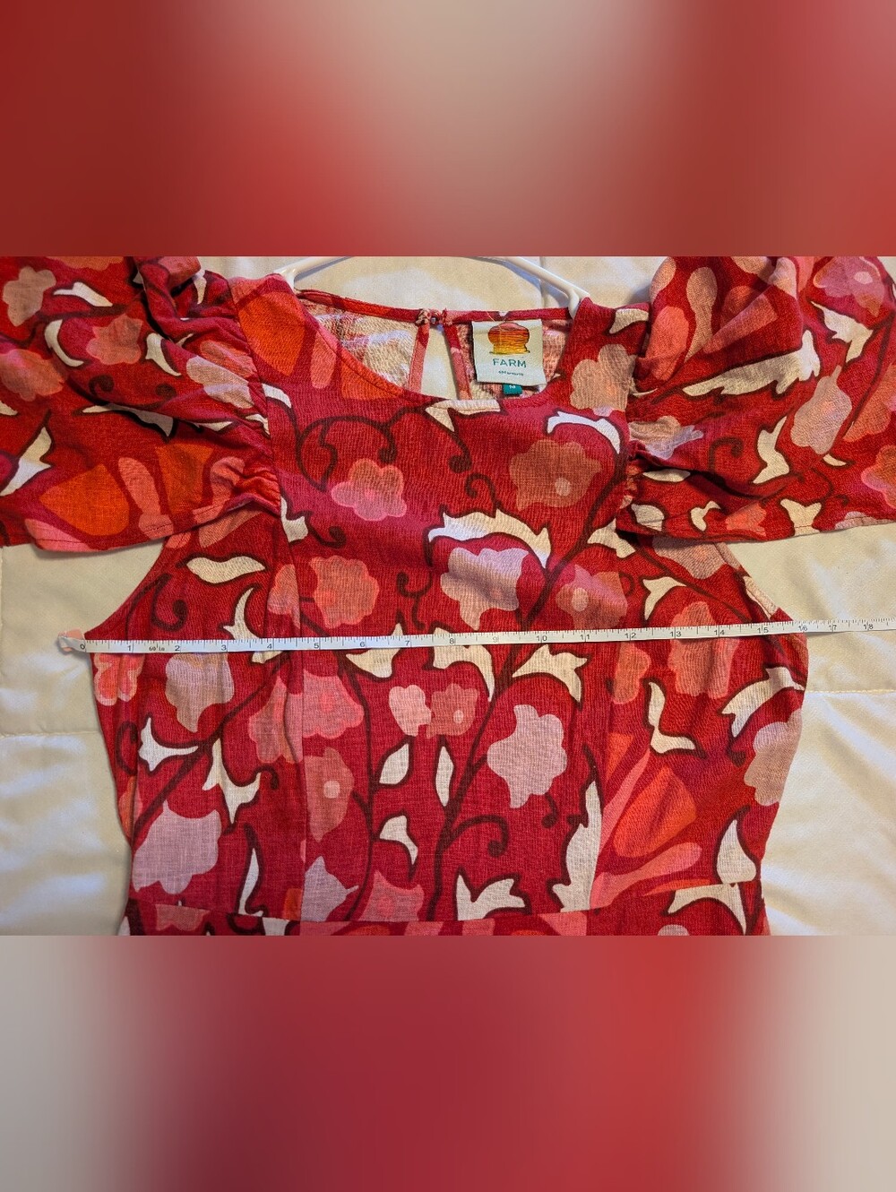 Farm Rio Red Midi Dress - Picture 8 of 10